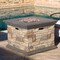 GDF Studio Crawford Outdoor Square Liquid Propane Fire Pit with Lava Rocks